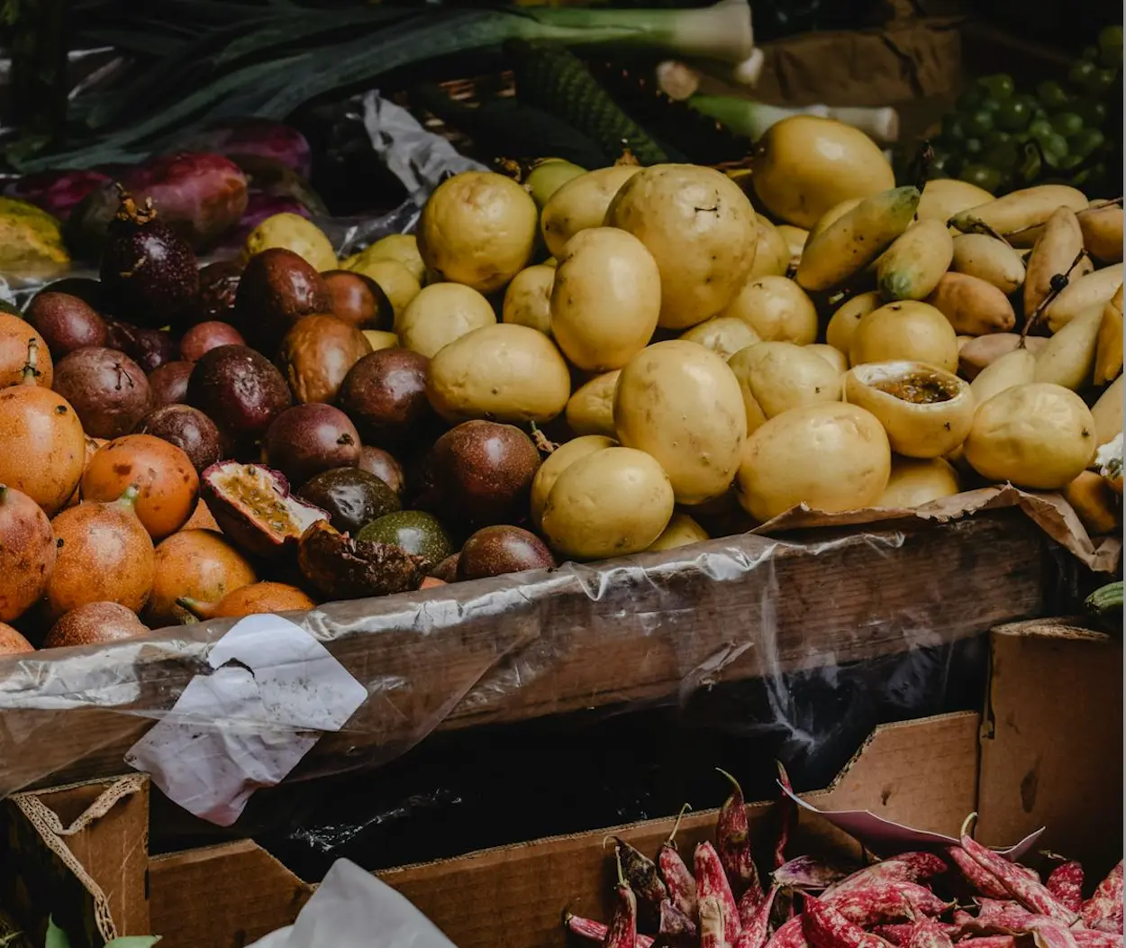 Potatoes on market